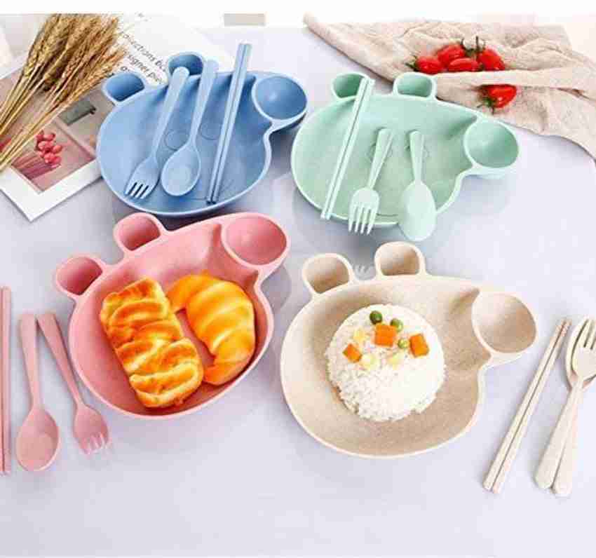 Qrocs Plastic Peppa Pig Plate Set Dinner Set Color as per Stock Dinner Set Price in India Buy Qrocs Plastic Peppa Pig Plate Set Dinner Set Color as per Stock Dinner