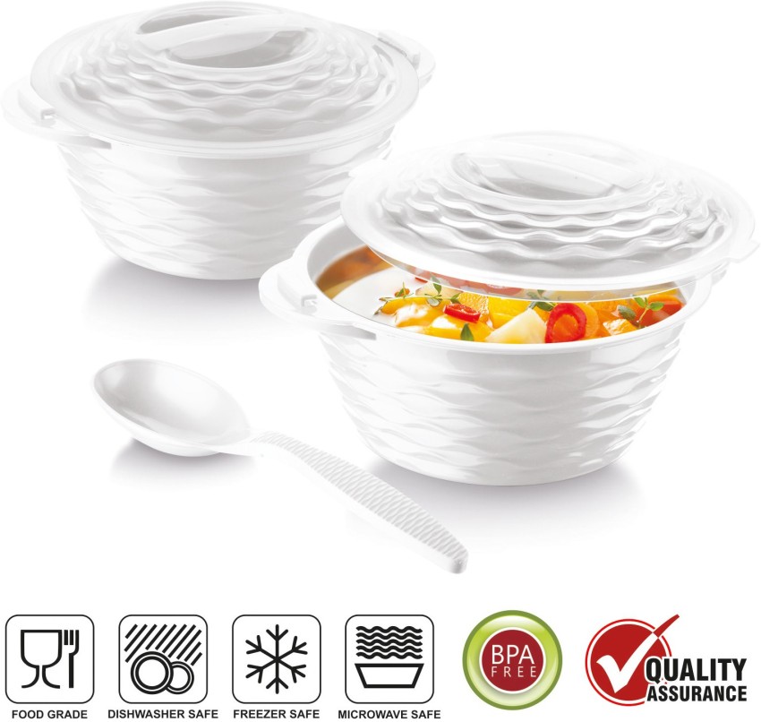 Flipkart SmartBuy Pack of 8 Plastic UTC Brook Design Plastic Bowls