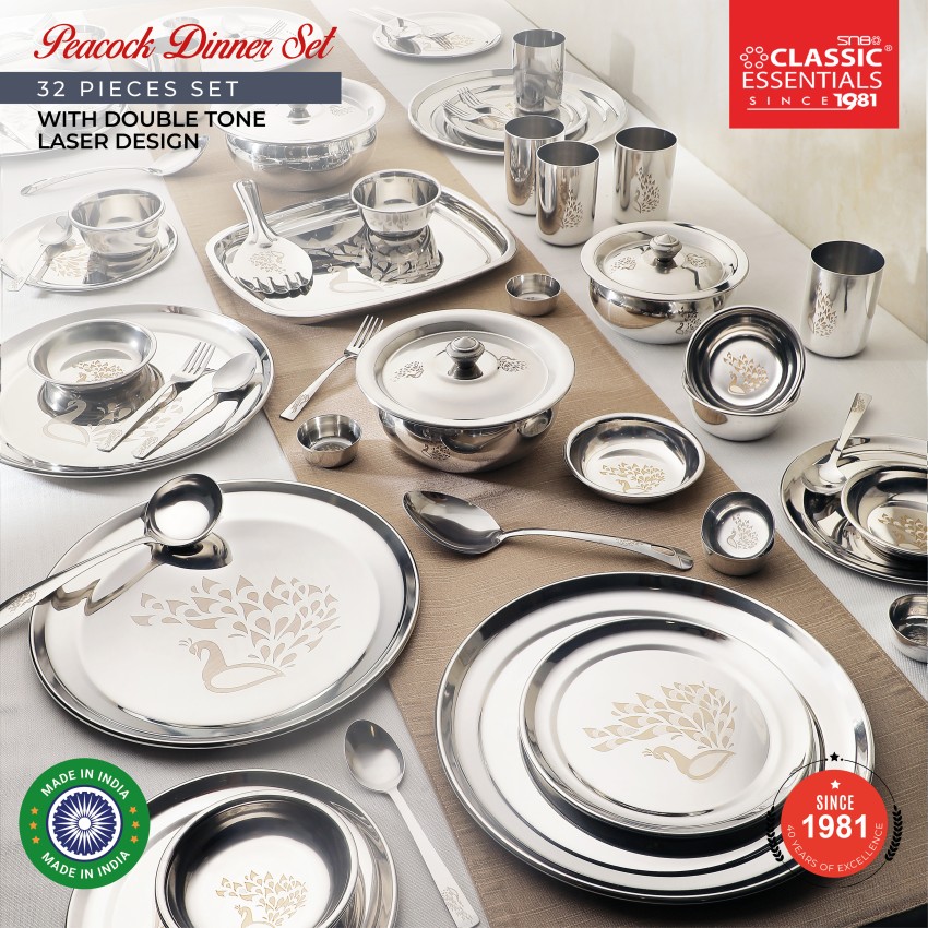 Peacock dinnerware outlet sets