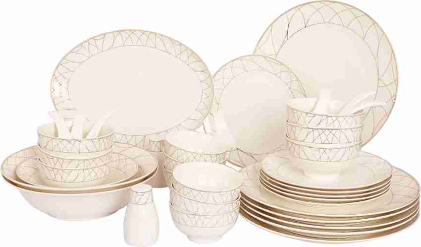 swasha Bone China Dinner Set of 36 Pieces Premium and Designer Crockery Dinnerware Set Dinner Set Price in India Buy swasha Bone China Dinner Set of 36 Pieces Premium and Designer