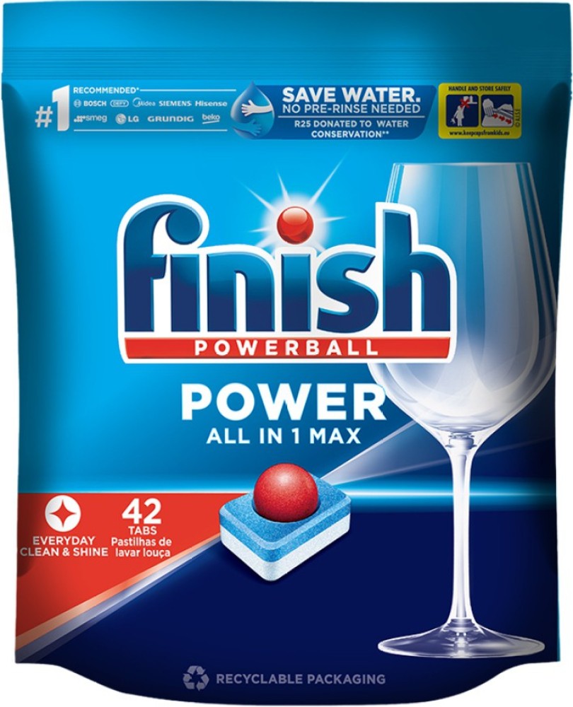 Finish Powerball All in 1 Max Shine and Protect Dishwasher Tablets