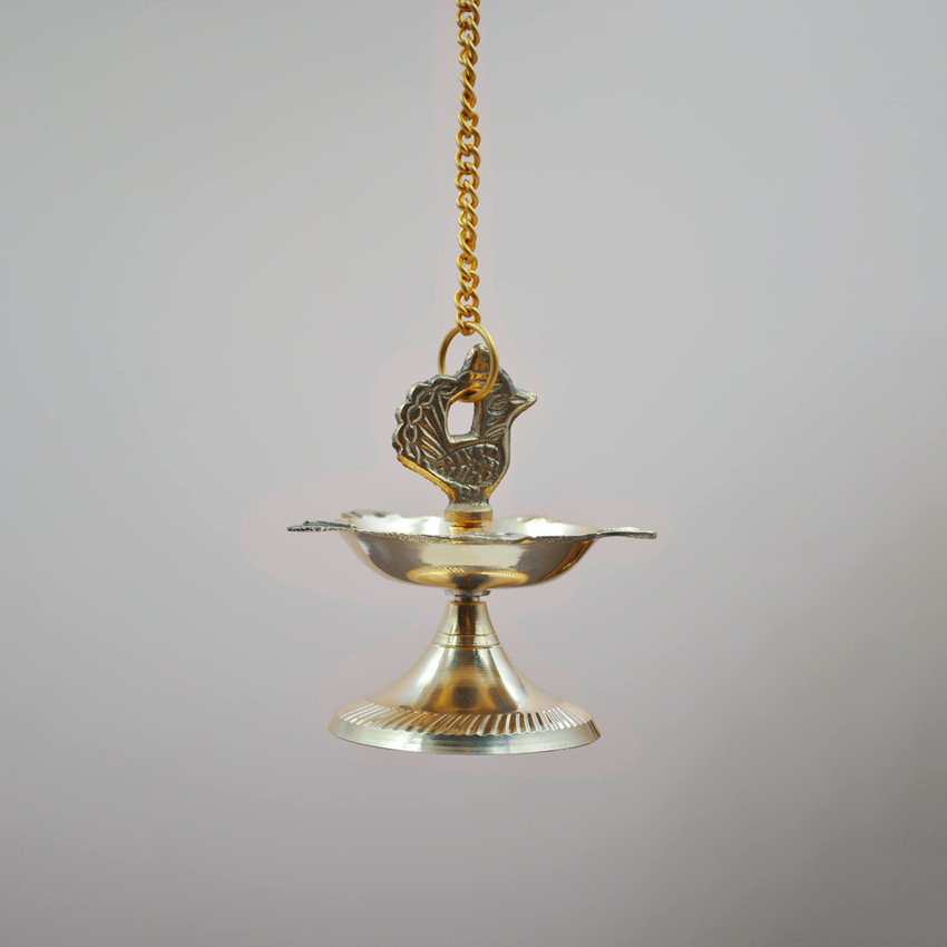 Flipkart SmartBuy Hanging Brass Peacock Design Diya Deepam Oil