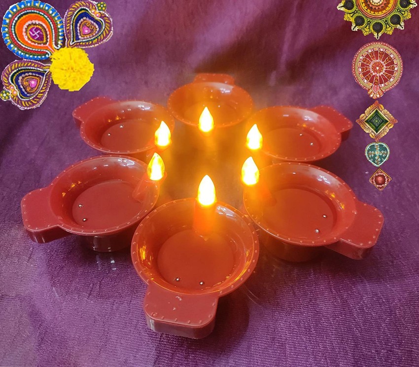 Handmade Home decoration/Diwali Decorative Rangoli With Tea light 05