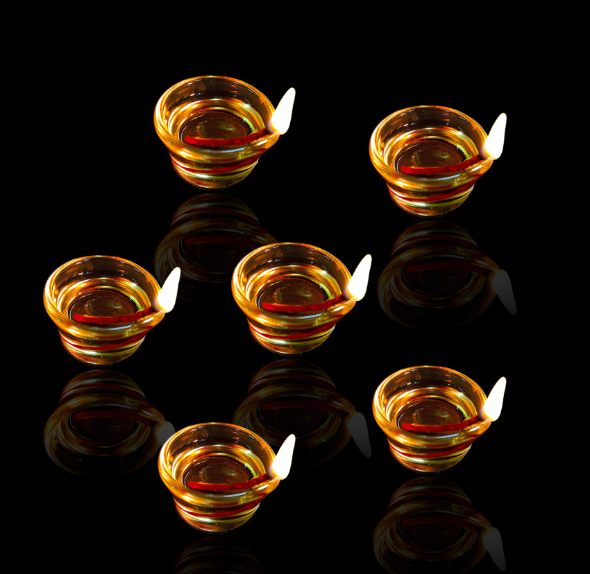 Glass diya store for diwali