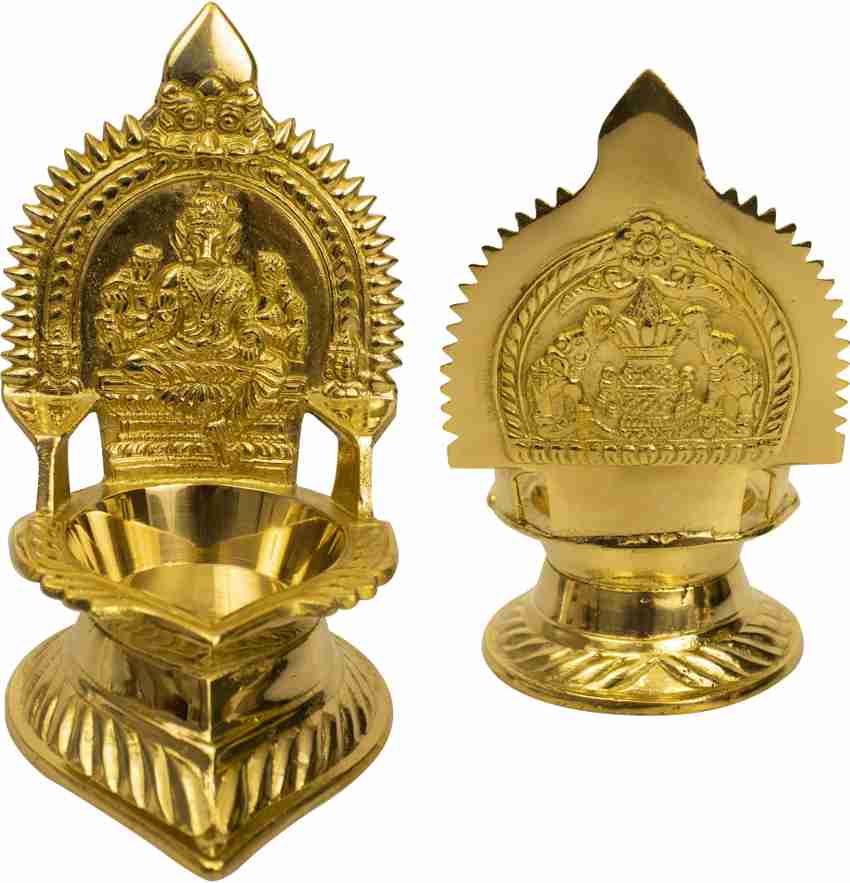 Spillbox Traditional Brass Kamachi Diya for Puja Kamatchi Amman