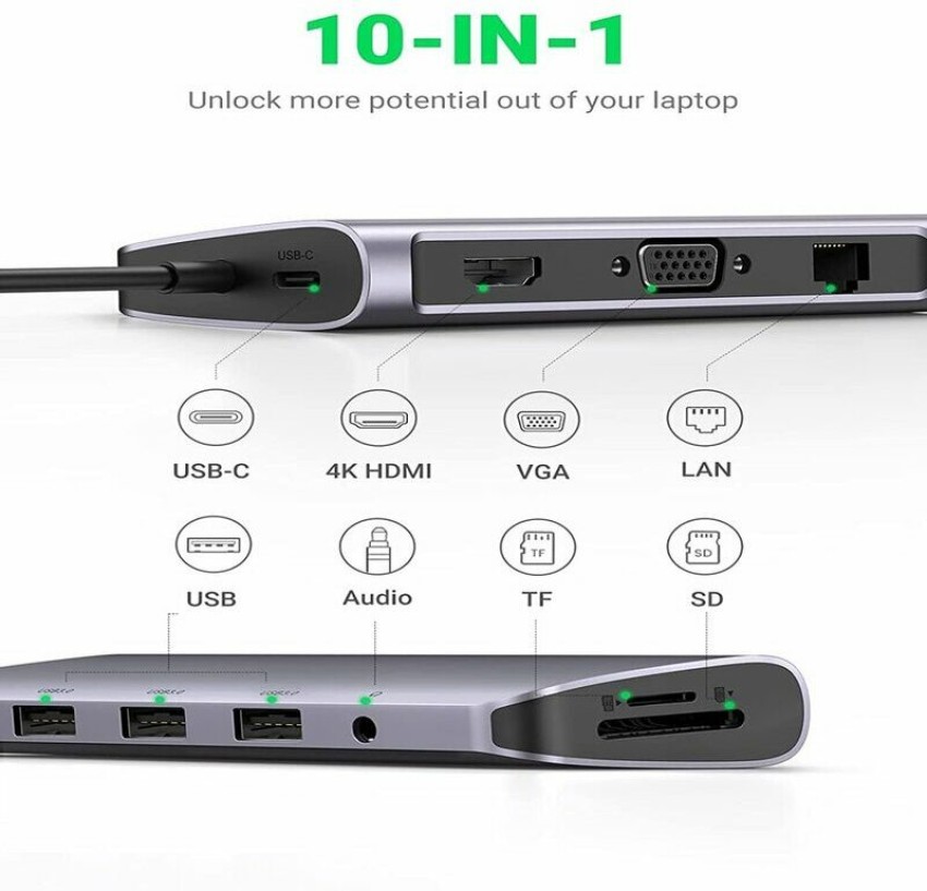 Ugreen USB C Hub 6 In 1 Dongle USB Adapter HUB, Model Name/Number: 50771 at  Rs 4939/piece in New Delhi