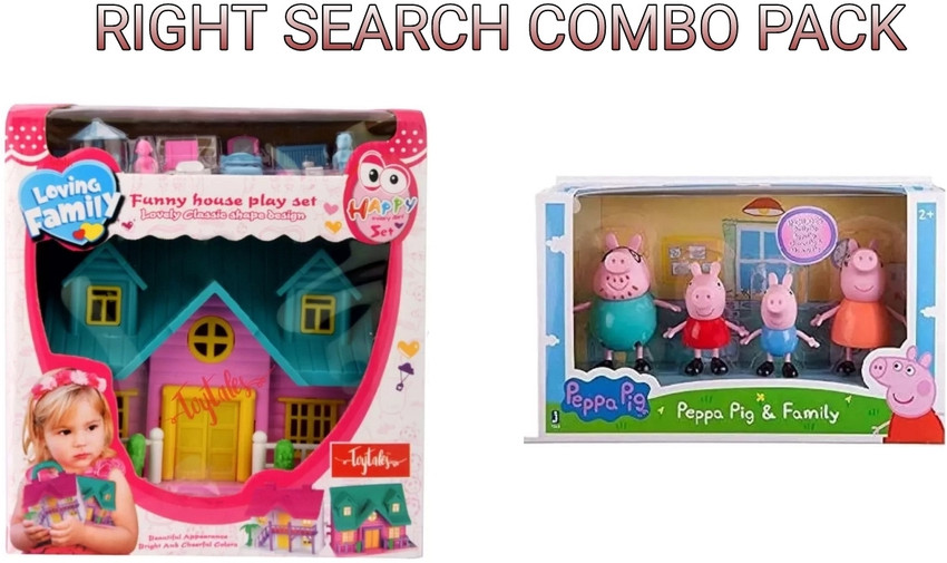 RIGHT SEARCH PEPPA PIG AND DOLL HOUSE TOY SET FOR KIDS 14 PEPPA