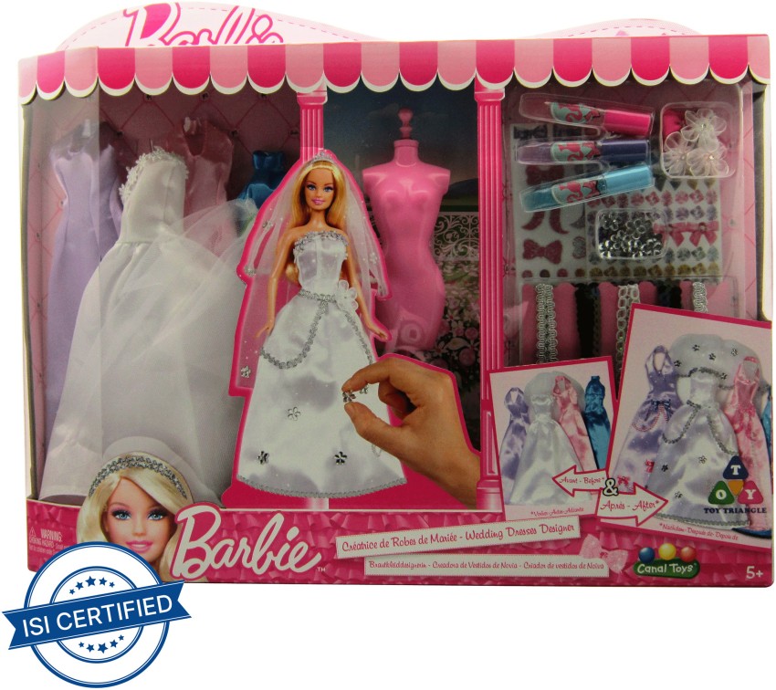 Barbie doll best sale wedding set