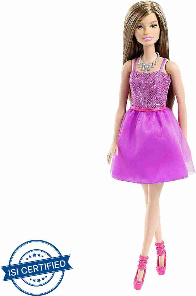 Barbie in purple outlet dress