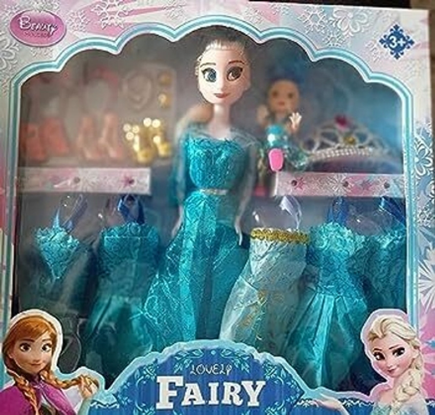 WONDER CREATURES Princess Elsa Doll with Accessories Makeup Set