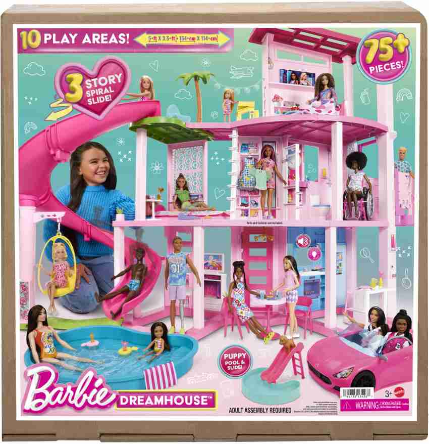 Barbie dreamhouse sale with slide