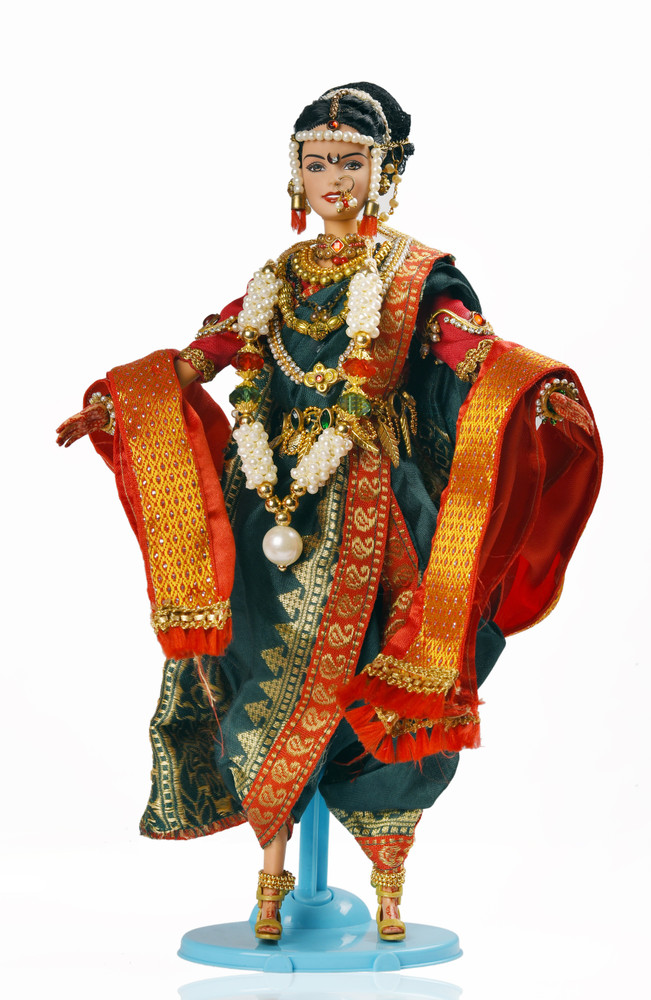 Roots Wings Marathi Navri Bride Wedding Collector Doll Showpiece
