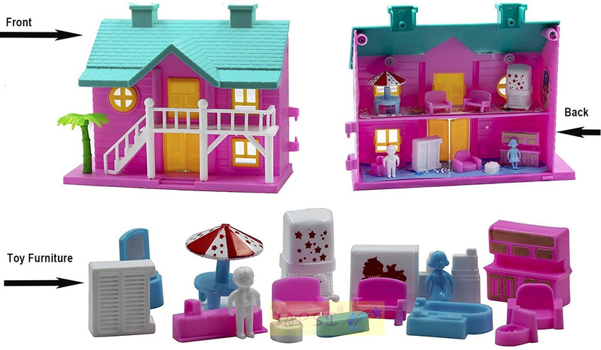 HK Toys Doll House For 3 Year Old Girls Small Doll House For