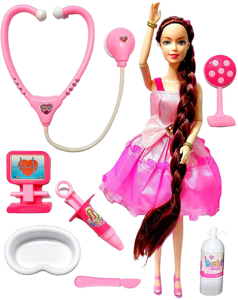 SuperToy Nurse Doll Doctor Set for Girls Pretend Play Medical