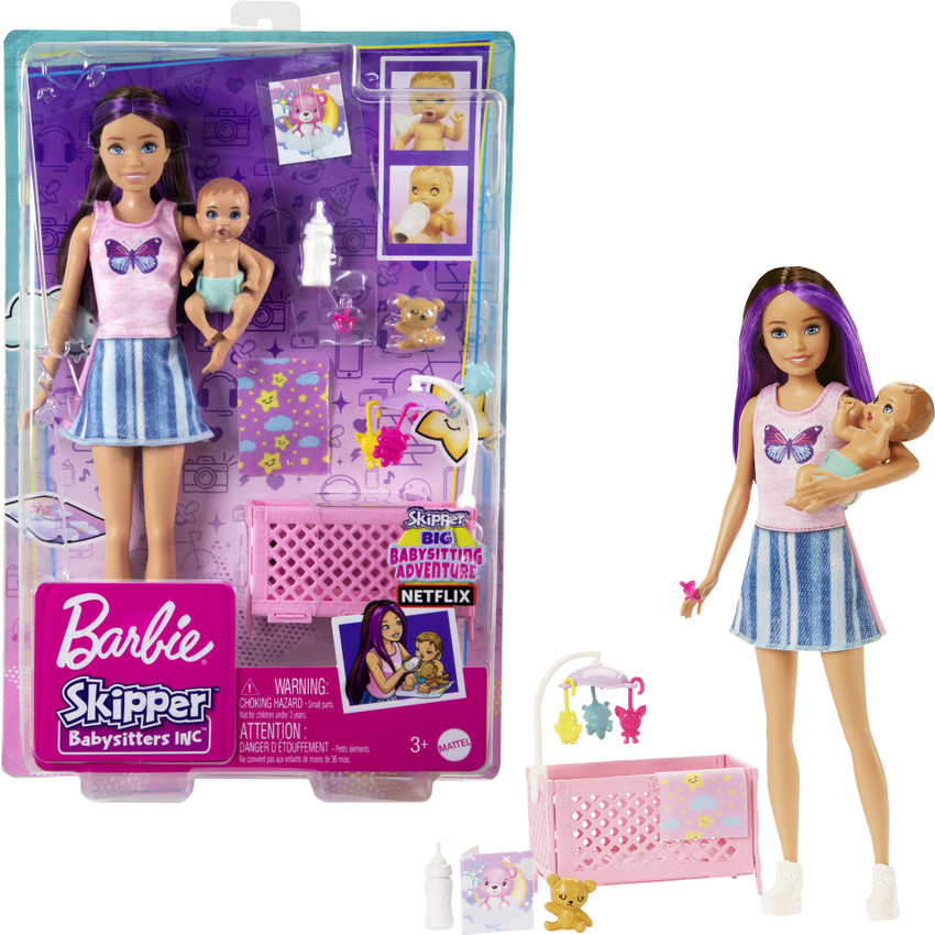 BARBIE Doll and Accessories Crib Playset with Skipper Doll Doll and Accessories Crib Playset with Skipper Doll Buy Doll toys in India. shop for BARBIE products in India. Flipkart