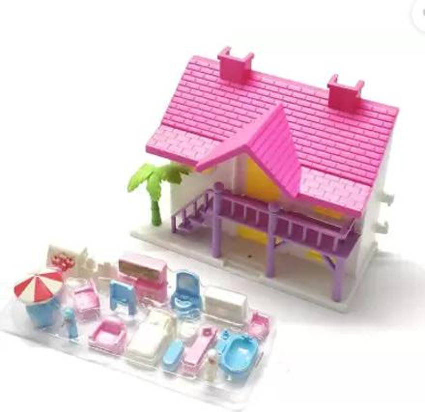 Novelty Enterprises Mini Doll House Play Set Toy for Kids