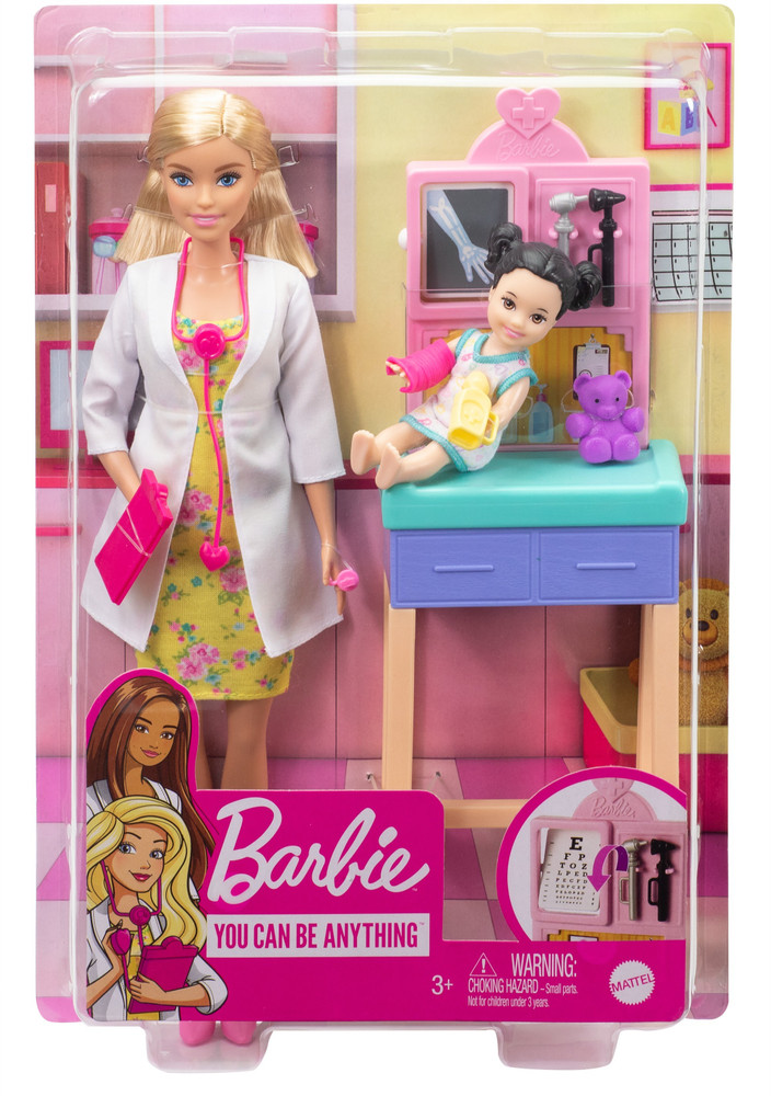 BARBIE Pediatrician Playset Blonde Doll 12 Inch Ideal for Ages