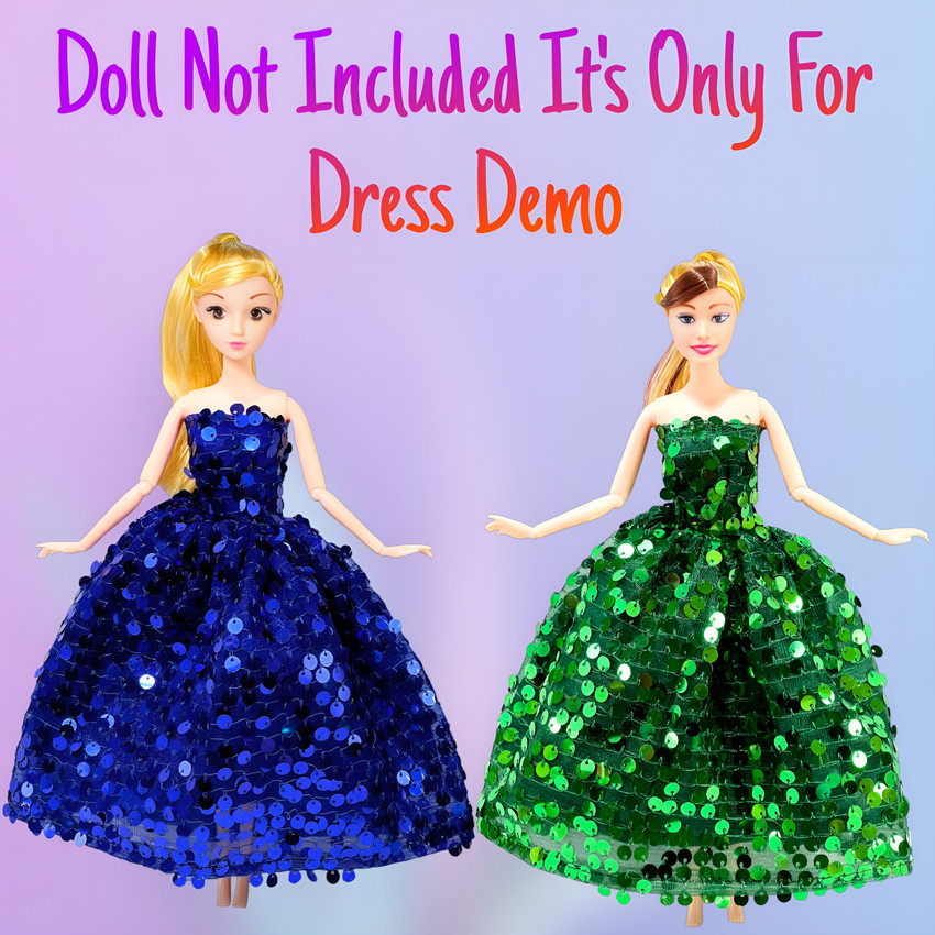 mini gifts Handmade Clothes for Dolls 6 New Star Design Dresses with 6 Pair Socks Handmade Clothes for Dolls 6 New Star Design Dresses with 6 Pair Socks
