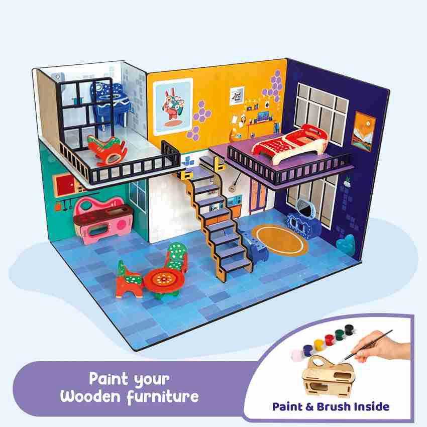 Boys wooden sales doll house