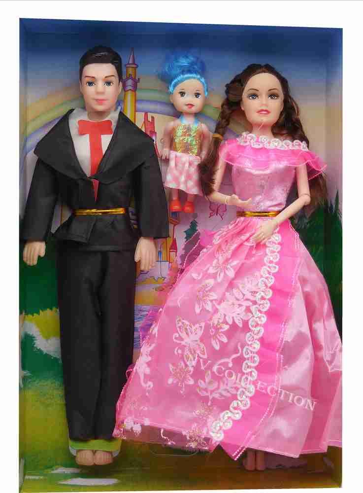 Couple doll shop set