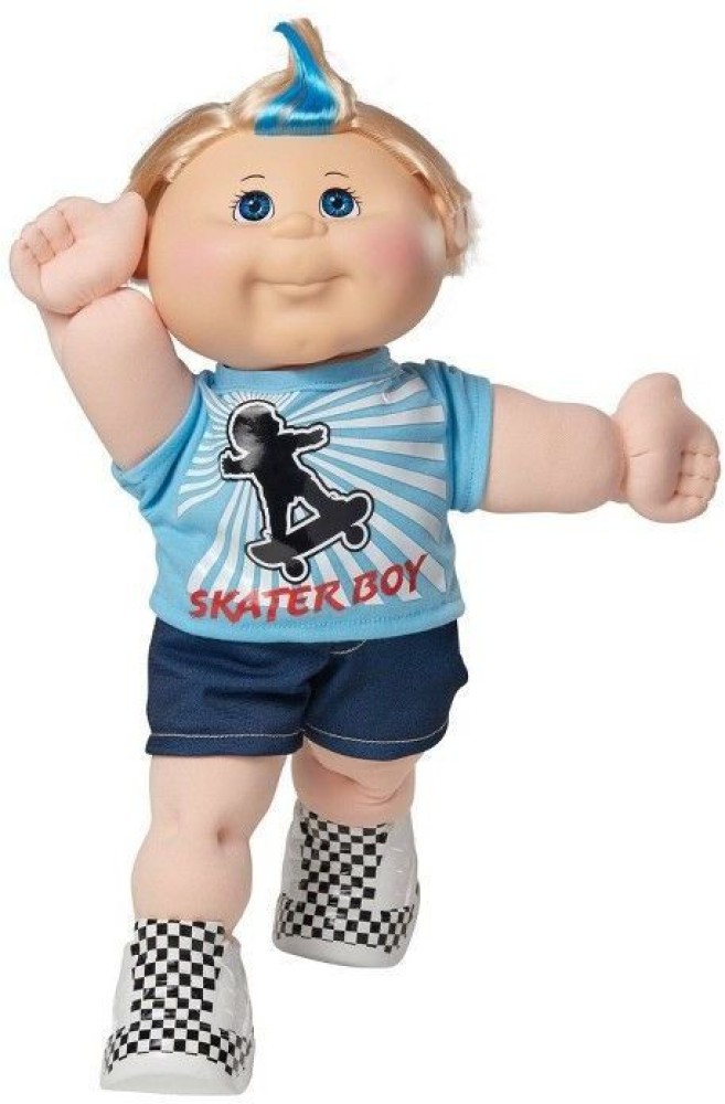 cabbage patch kid boy blonde hair