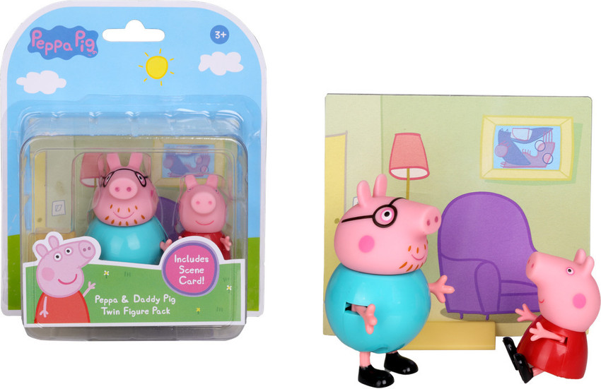 Peppa Pig Peppa and Daddy Pig Twin Figure Fun Pack Preschool Toys for Unisex Aged 3 Peppa and Daddy Pig Twin Figure Fun Pack Preschool Toys for Unisex Aged 3