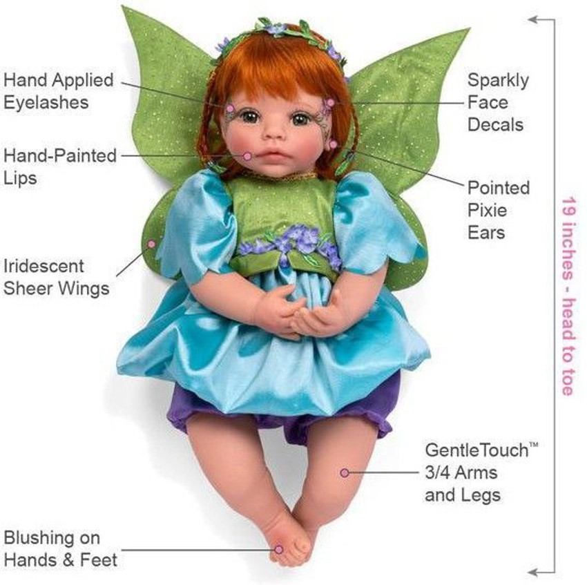 Paradise Galleries Reborn Fairy Doll Pixie GentleTouch Vinyl