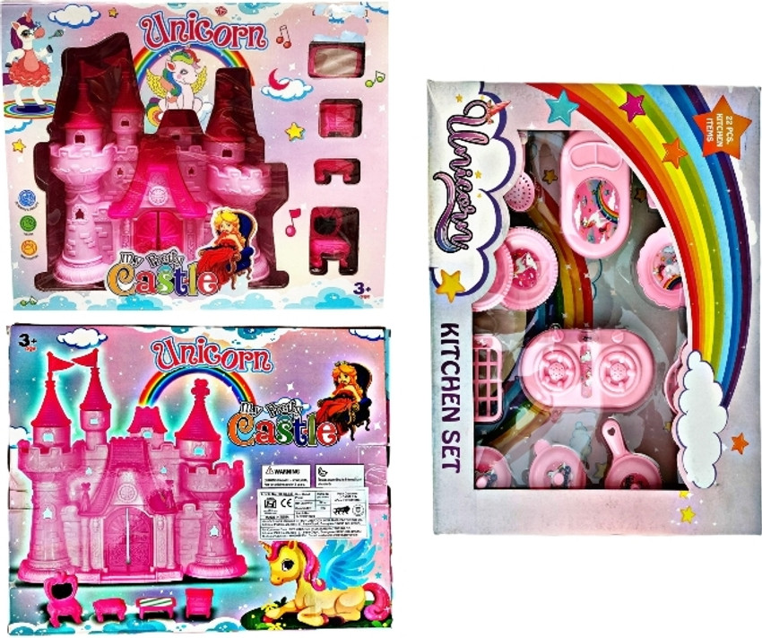 Ruhani Toys Gift Gallery Unicorn Castle Doll House Unicorn