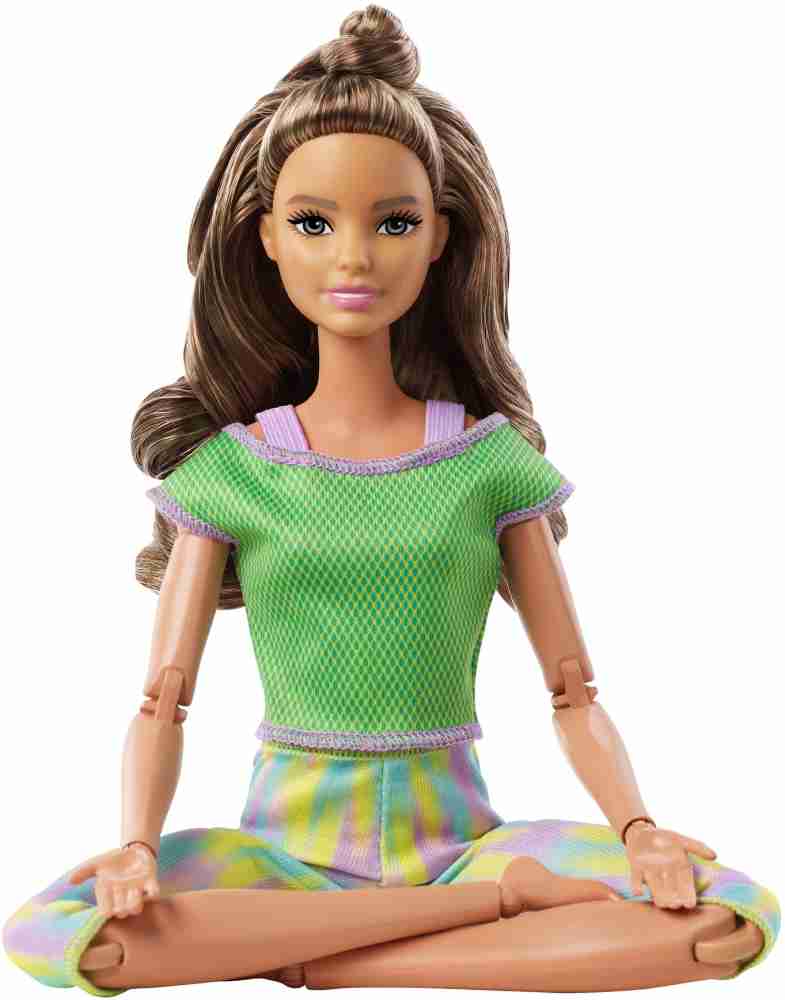 BARBIE MADE TO MOVE DOLLWITH GREEN DRESS - MADE TO MOVE DOLLWITH GREEN  DRESS . Buy Doll toys in India. shop for BARBIE products in India.