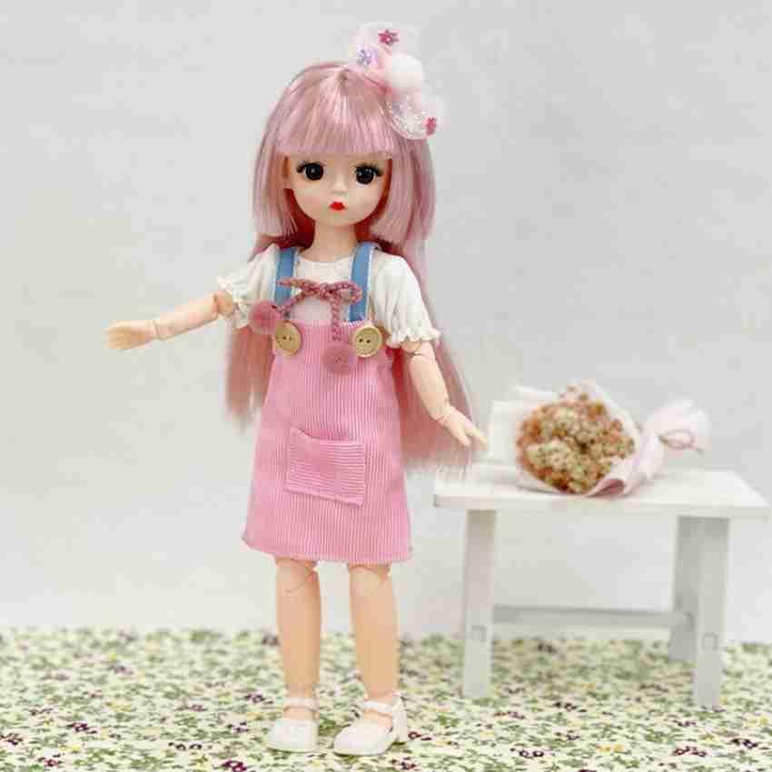 1/6 Scale Female Dolls Clothing Costume for 12inch Action Figure  Accessories 2 Piece Pink 