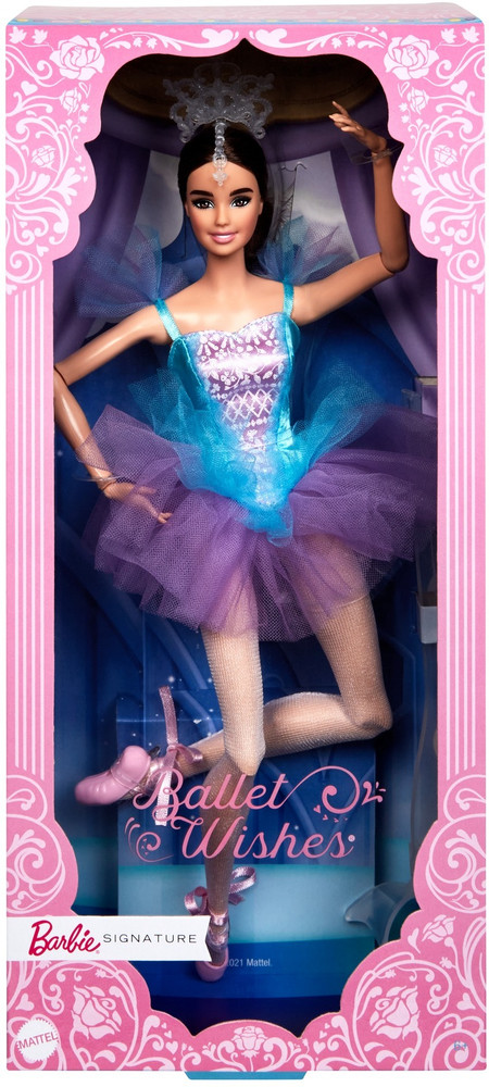 Barbie Ballerina Doll In Purple Tutu – Posable Ballet Arms, En Pointe Shoes, Removable Outfit