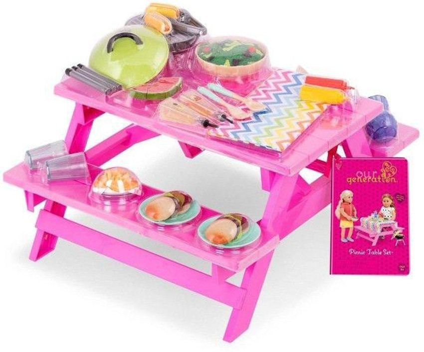 Barbie picnic table playset sales