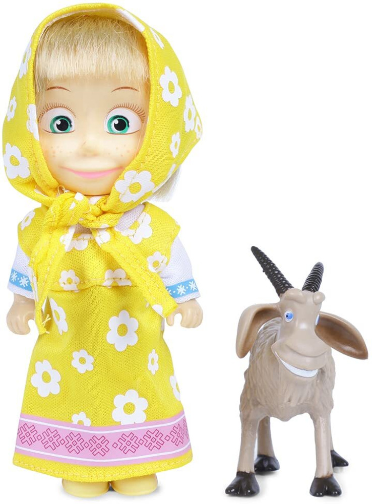 Masha And The Bear Doll Toy Doll Set with Animal Ideal Gift Set for Girls Kids Children Doll Toy Doll Set with Animal Ideal Gift Set for Girls Kids Children
