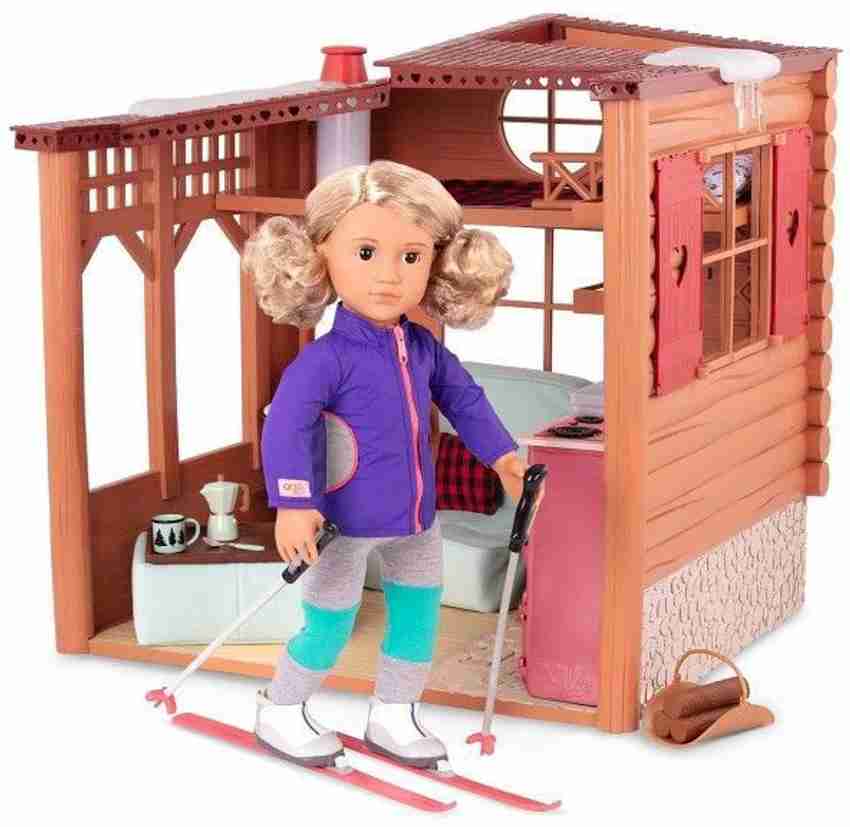 Our Generation Cozy Cabin Dollhouse Playset for Dolls Cozy Cabin