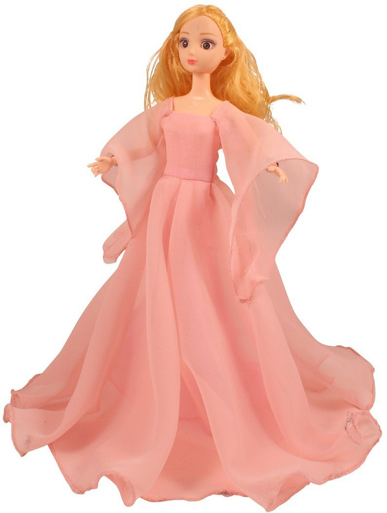 SIYA ART Siya art pink georgette bell sleves gown long elegent