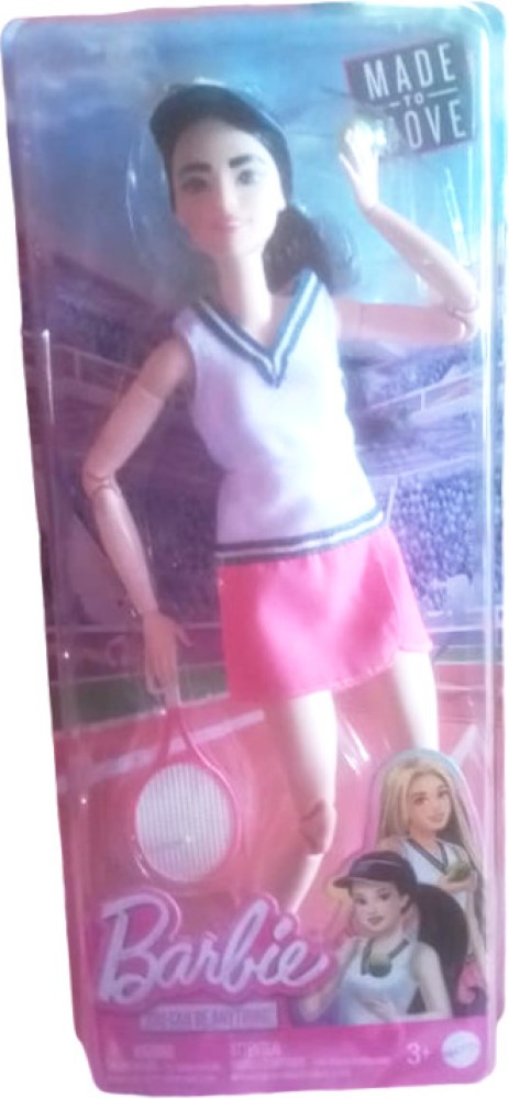 BARBIE TENNIS PLAYER MADE TO MOVE DOLL SET TENNIS PLAYER MADE TO