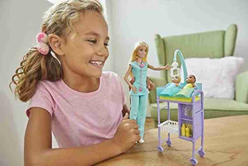 Barbie careers baby doctor doll playset brunette store