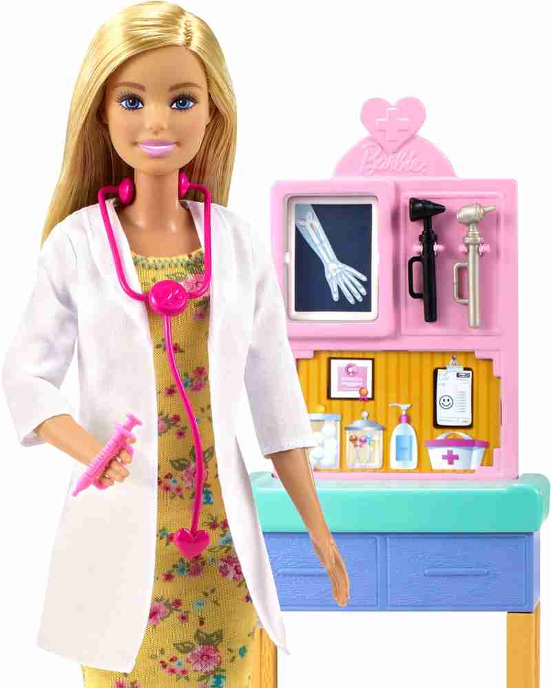 BARBIE Pediatrician Playset Blonde Doll 12 Inch Ideal for Ages