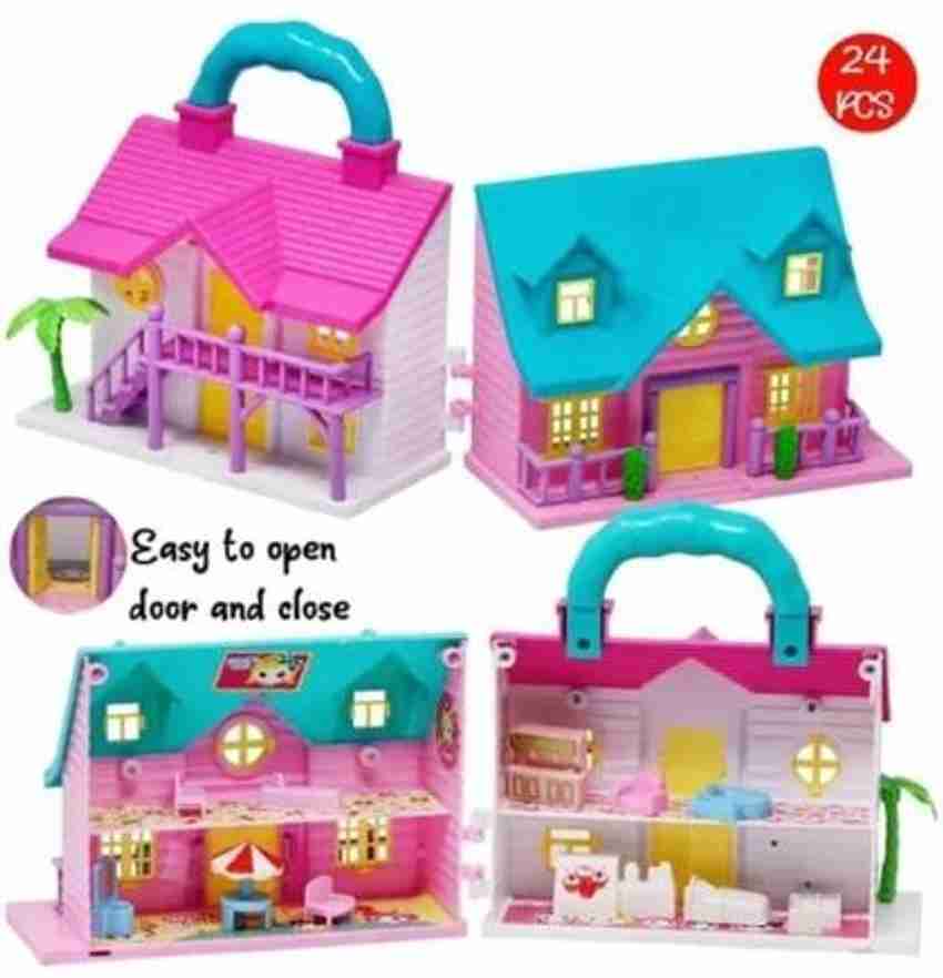 KAWASONY Premium Quality DOLL house with furniture for kids