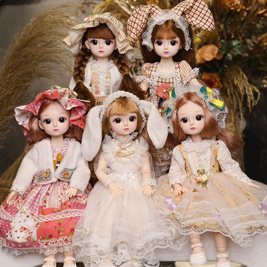 DSR 30CM BJD Doll Style Dresses with Light Music Dolls for Girls