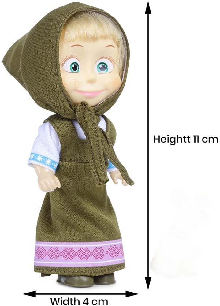 Masha And The Bear Doll Toy Doll Set with Animal Ideal Gift Set