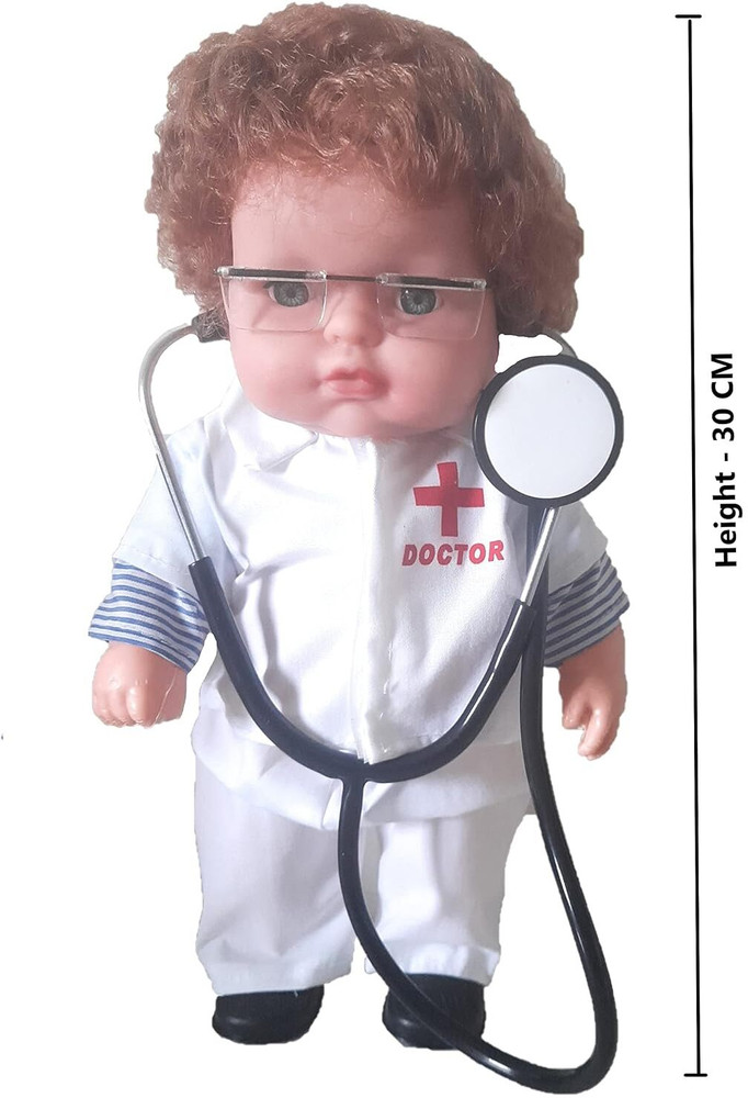 TinyTroves Baby Doctor Doll with Medical Set for Girls Boys Role