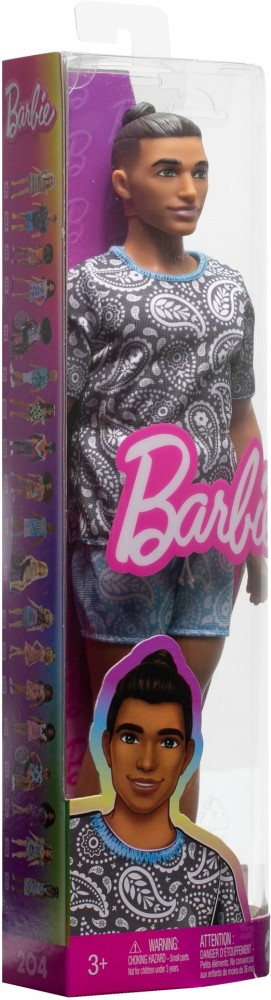 BARBIE Fashionistas Ken Dol, Brown Hair in Bun,Clothes and Accessories -  Fashionistas Ken Dol, Brown Hair in Bun,Clothes and Accessories . Buy Doll  toys in India. shop for BARBIE products in India.