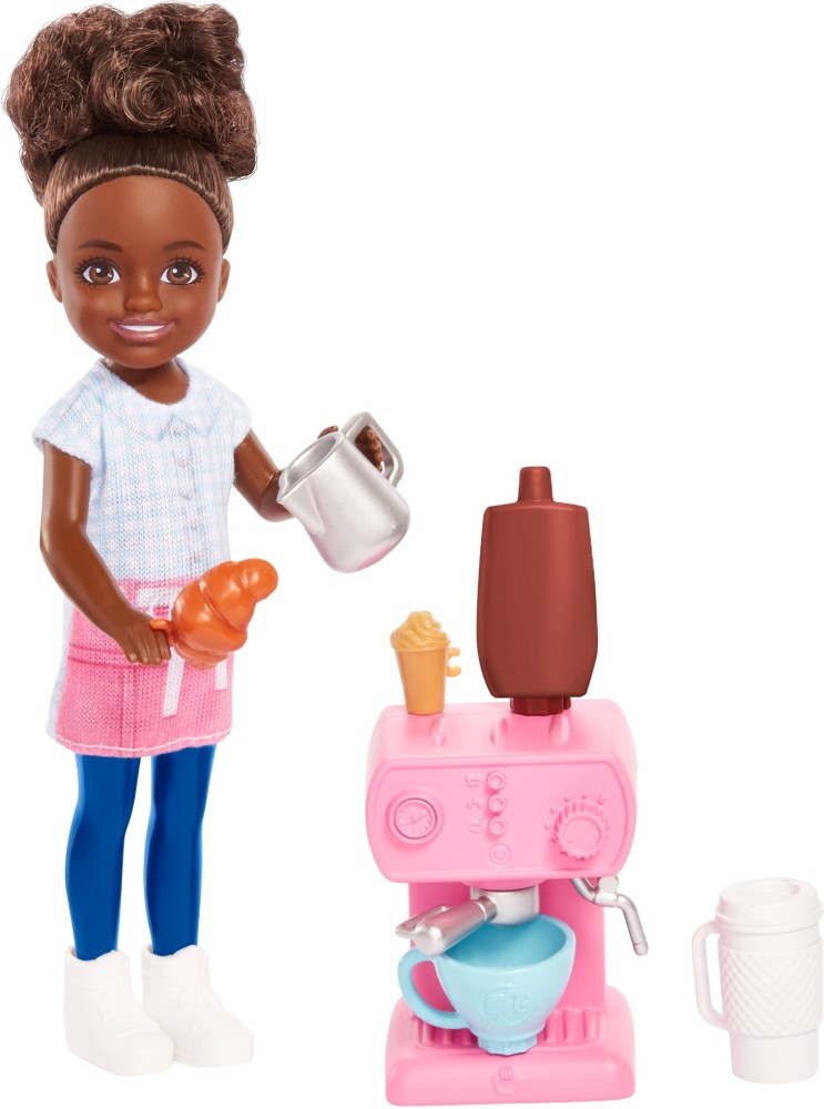 BARBIE Chelsea Doll and Accessories Barista Set Chelsea Doll and