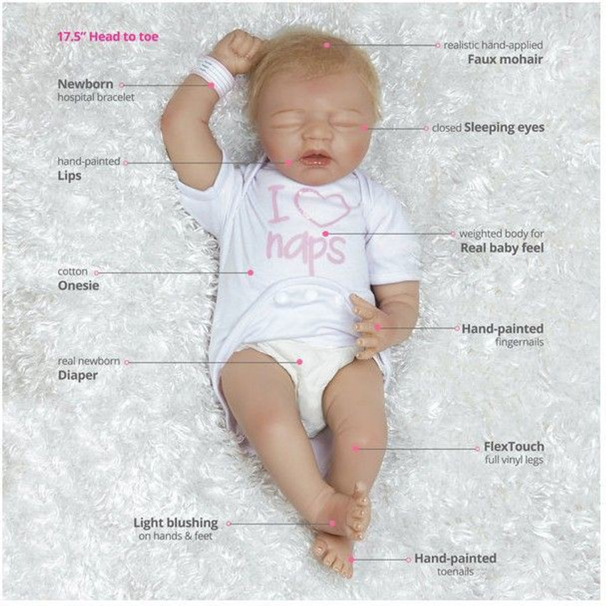 Newborn baby doll with hospital bracelet clearance