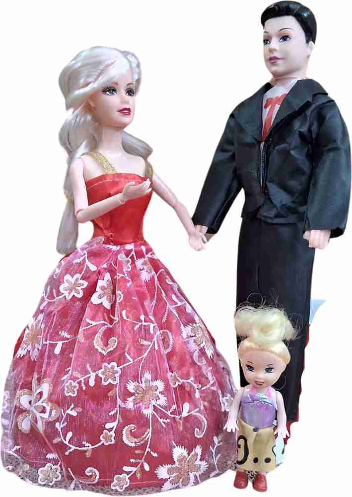 NV COLLECTION Sweet Couple Doll Set for Kids Girls with Foldable Hands for Baby Sweet Couple Doll Set for Kids Girls with Foldable Hands for Baby Buy Family Couple Doll
