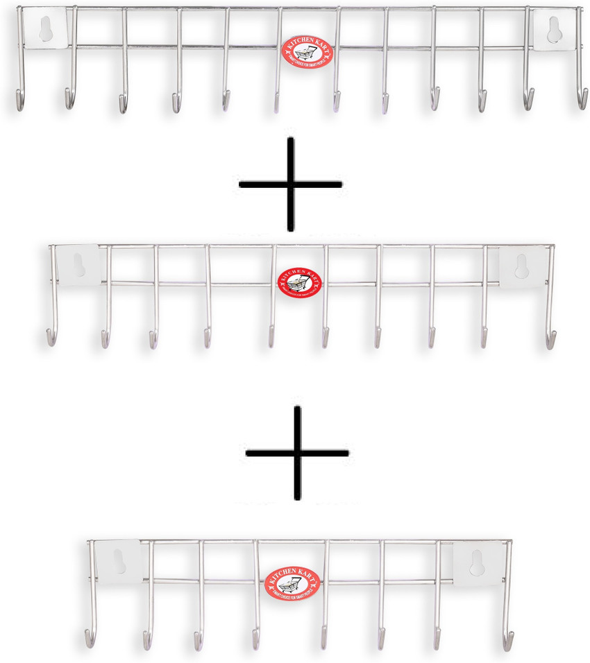KITCHEN KART Wall Hanger Hooks Door Hanger Holder for Kitchen Bathroom Pack of 3 Door Hanger Price in India Buy KITCHEN KART Wall Hanger Hooks Door Hanger Holder for Kitchen Bathroom