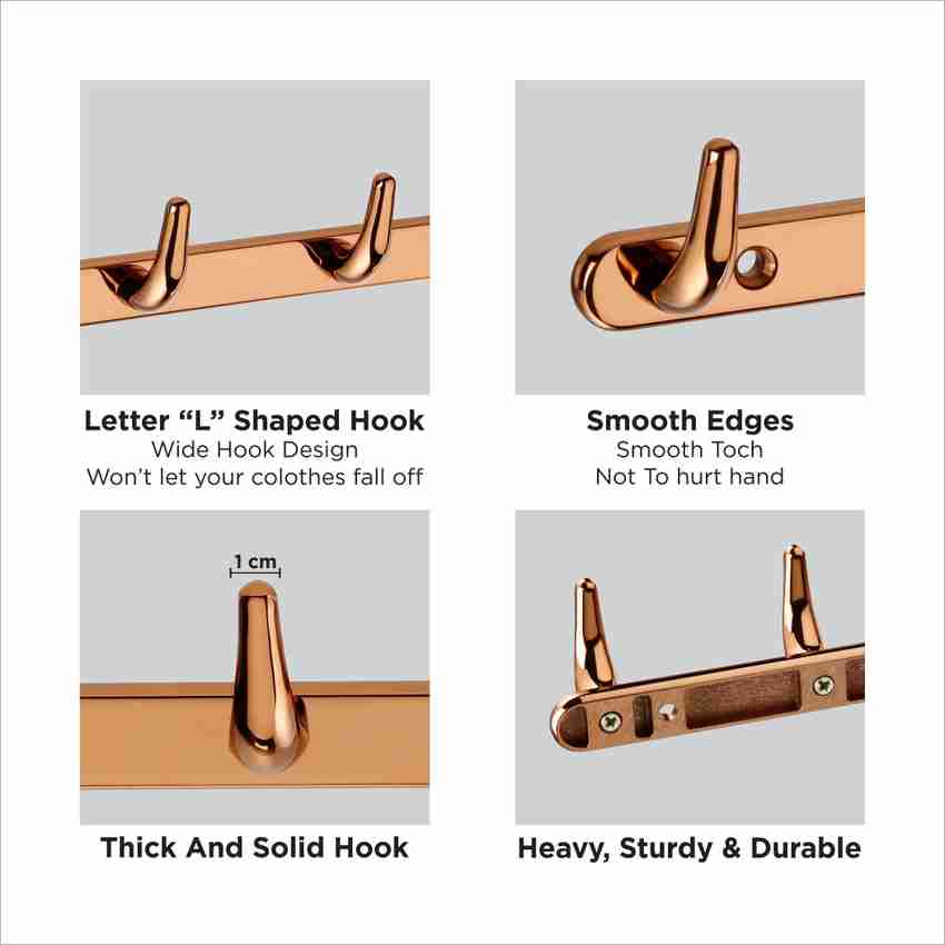 Rose gold coat hooks hot sale