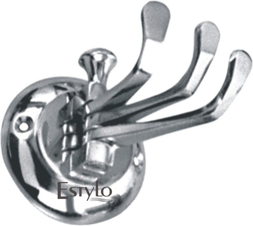 estylo Triple Coat Hook, Movable, Pack of 2 Door Hanger Price in India -  Buy estylo Triple Coat Hook, Movable