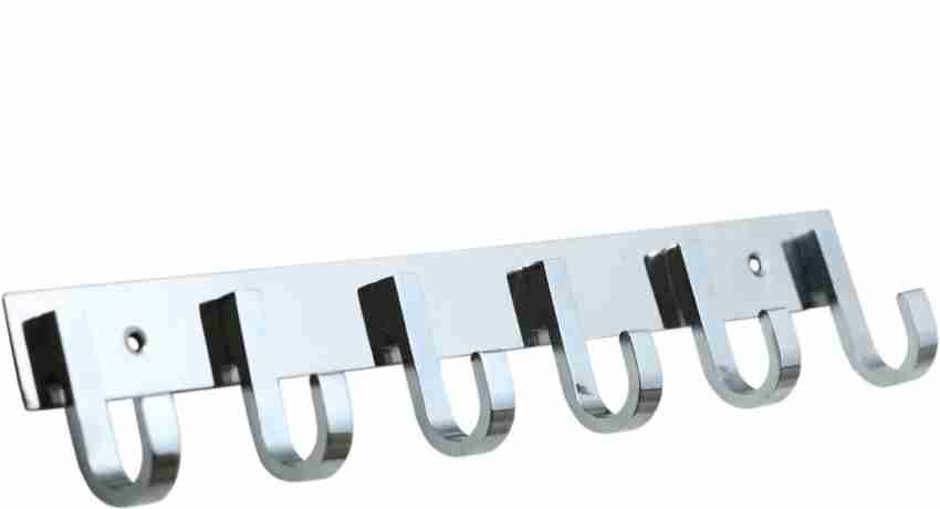 deeplax zx blck door hooks hangers over the hooks for door back 6 hooks  pack of 7 pcs Hook Rail 6 Price in India - Buy deeplax zx blck door hooks  hangers